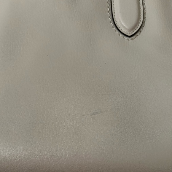 Coach White Leather Derby Tote F58660 - Picture 8 of 16